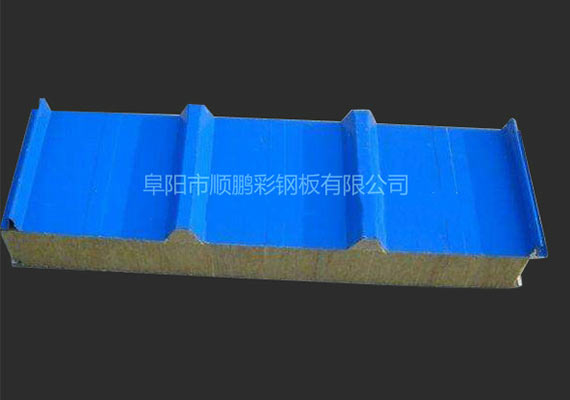 Color steel rock wool sandwich board